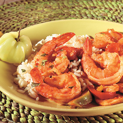 Crevettes sautées sauce créole