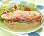 Ham, Cheese and Avocado Sandwiches