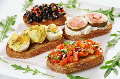 Smoked Salmon Shrimp Crostini