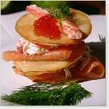 Smoked Salmon and Crab Crisp