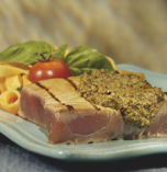Tuna Steaks and Olive Pesto