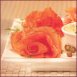 Ocean delight with horseradish dressing