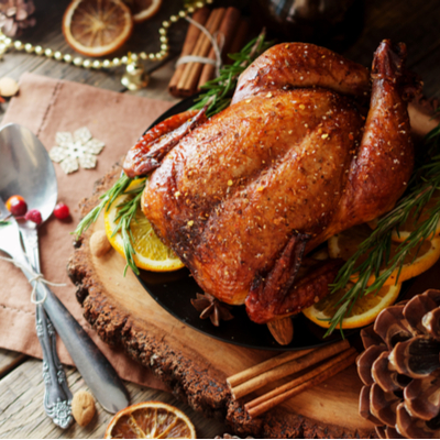 Roast Turkey with Hot Pepper Butter