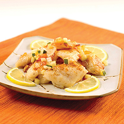 Sole Fillet with Lemon Sauce