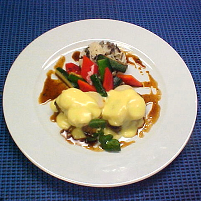 Veal Tenderloin with Scallops and Hollandaise Sauce