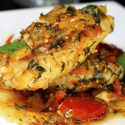 Creole Haddock Fillets