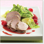 Pork Tenderloin with Raspberry Sauce