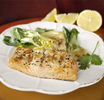 Lemony Poached Salmon Fillets
