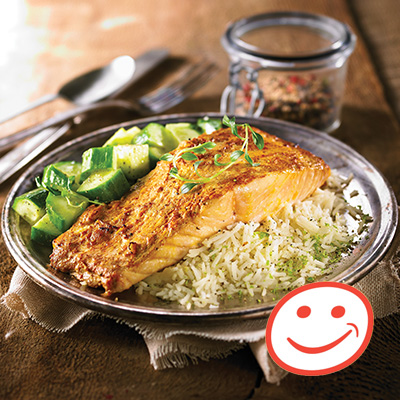 Filets de saumon tandoori