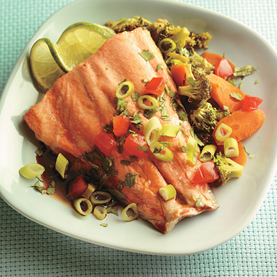 Citrus-soy Steamed Trout Fillets