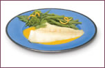 Grilled Fillets of Turbot with Peach Sauce