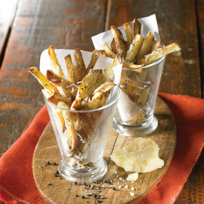 Parmesan and Black Pepper fries Parmesan and Black Pepper fries