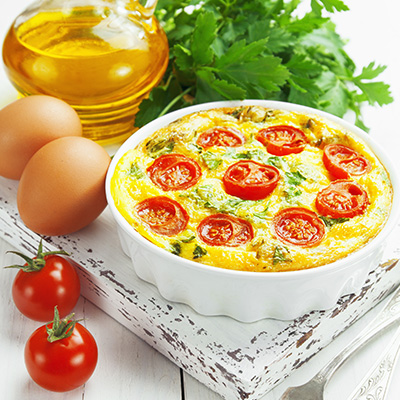 Vegetable and Cheddar Frittata