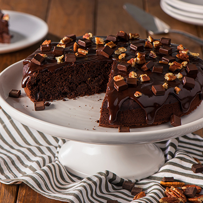 Dark Chocolate Whiskey Cake