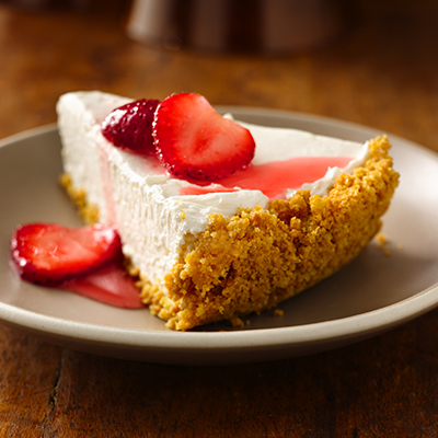 Strawberry Greek Yogurt Cheesecake