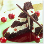 Cherry Chocolate Ice Cream Cake