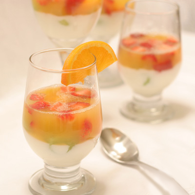 Jellied Melon Parfait