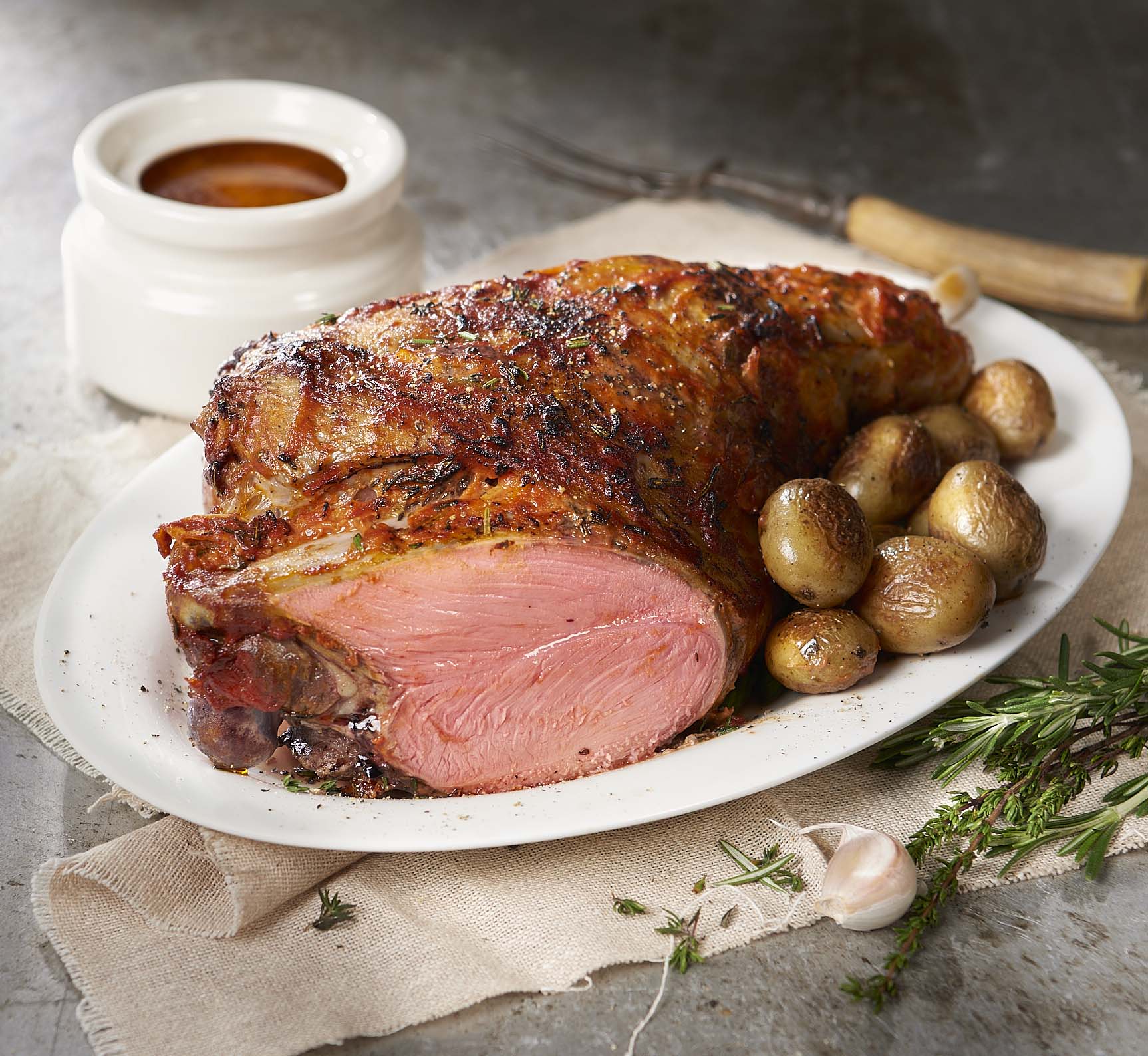Leg of Lamb with Aromatic Herbs