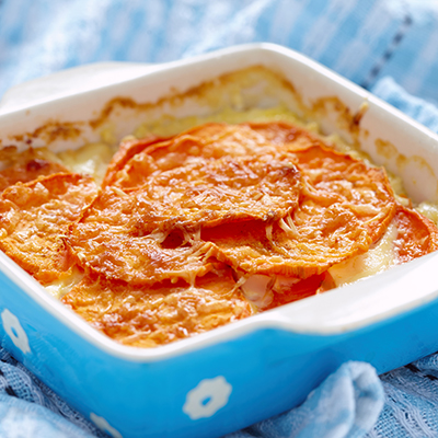 Gratin Dauphinois with Sweet Potatoes