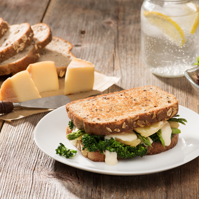 Broccoli and Asparagus Grilled Cheese