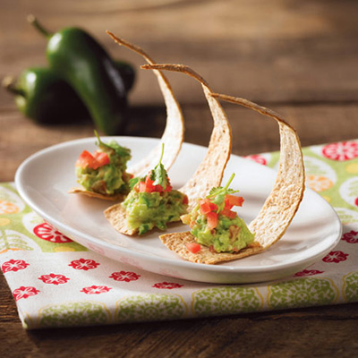 Mexican Guacamole and Grilled Tortillas