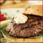 Hamburger de boeuf à la tomate séchée et au citron