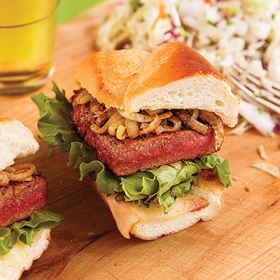 Hamburger parfait de steak grillé