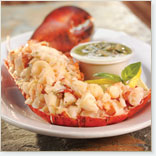 Poached Lobster with Olive Oil and Fine Herbs Sauce
