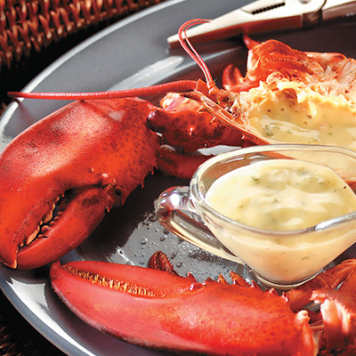Barbecue-Steamed Lobster