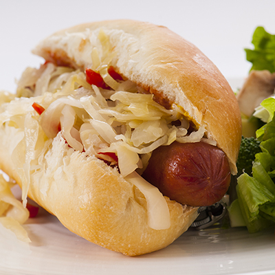 Sauerkraut Veggie Hot Dog