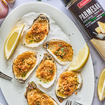 Spicy Butter and Herb Baked Oysters