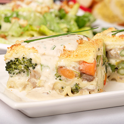 Lasagne végétarienne au Migneron de Charlevoix et au Gouda d'ici