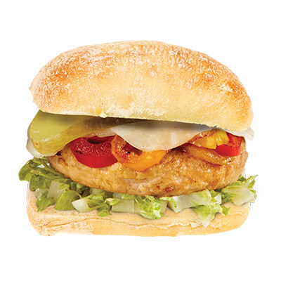 Le burger gourmet au poulet