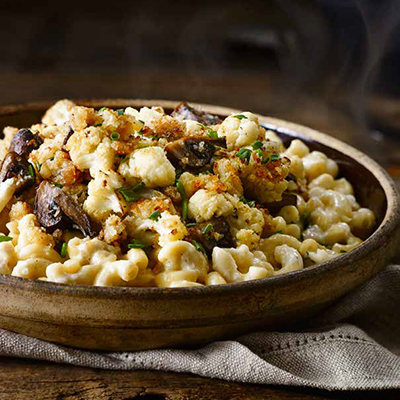 Smoky Cauli-Power Mac & Cheese