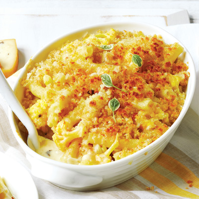 Macaroni Cheese and Mushrooms