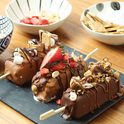 Mini ice cream bars 3 ways