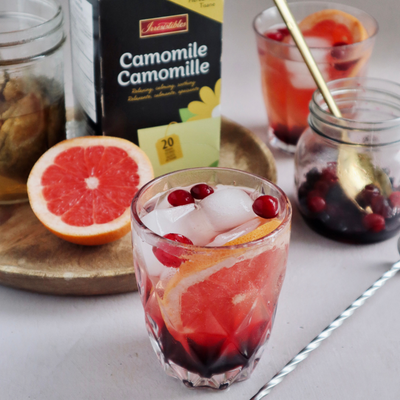 Camomile, Nordic fruit and grapefruit mocktail
