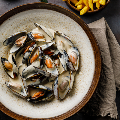 Mussels with Orange and Corianders Mussels with Orange and Coriander