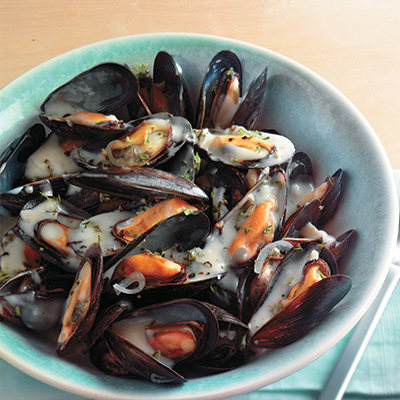 Mussels in Cream Sauce