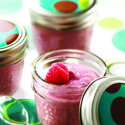 Raspberry and Maple Tofu Mousse
