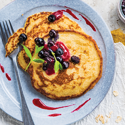 Silk Oat Berry Pancakes