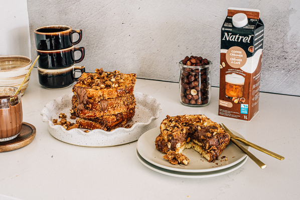Air-Fryer Panko-Crusted Hazelnut French Toast