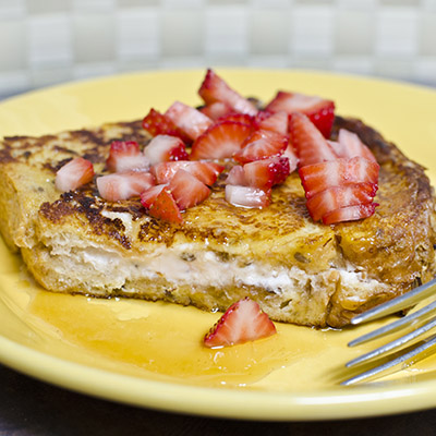 French Toast Filled with Canadian Cream Cheese