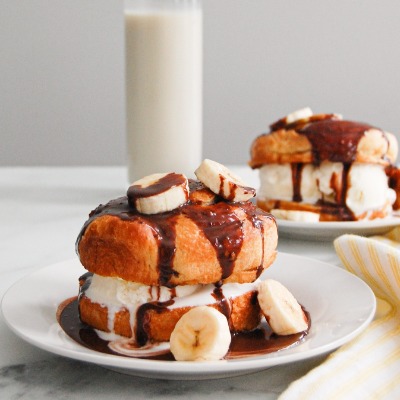 Decadent Chocolate and Caramel French Toast