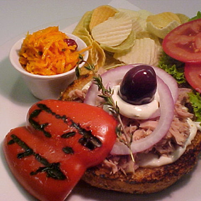 Pan Bagna (Mediterranean Tuna Sandwich)