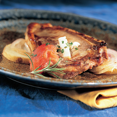 Veal with Feta en Papillote