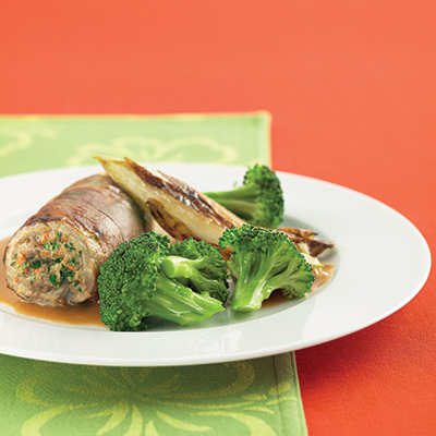 Paupiettes de veau Saltimbocca aux carottes