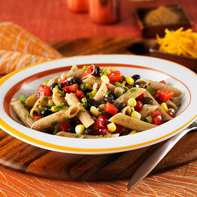 Penne with Black Bean & Corn Salsa