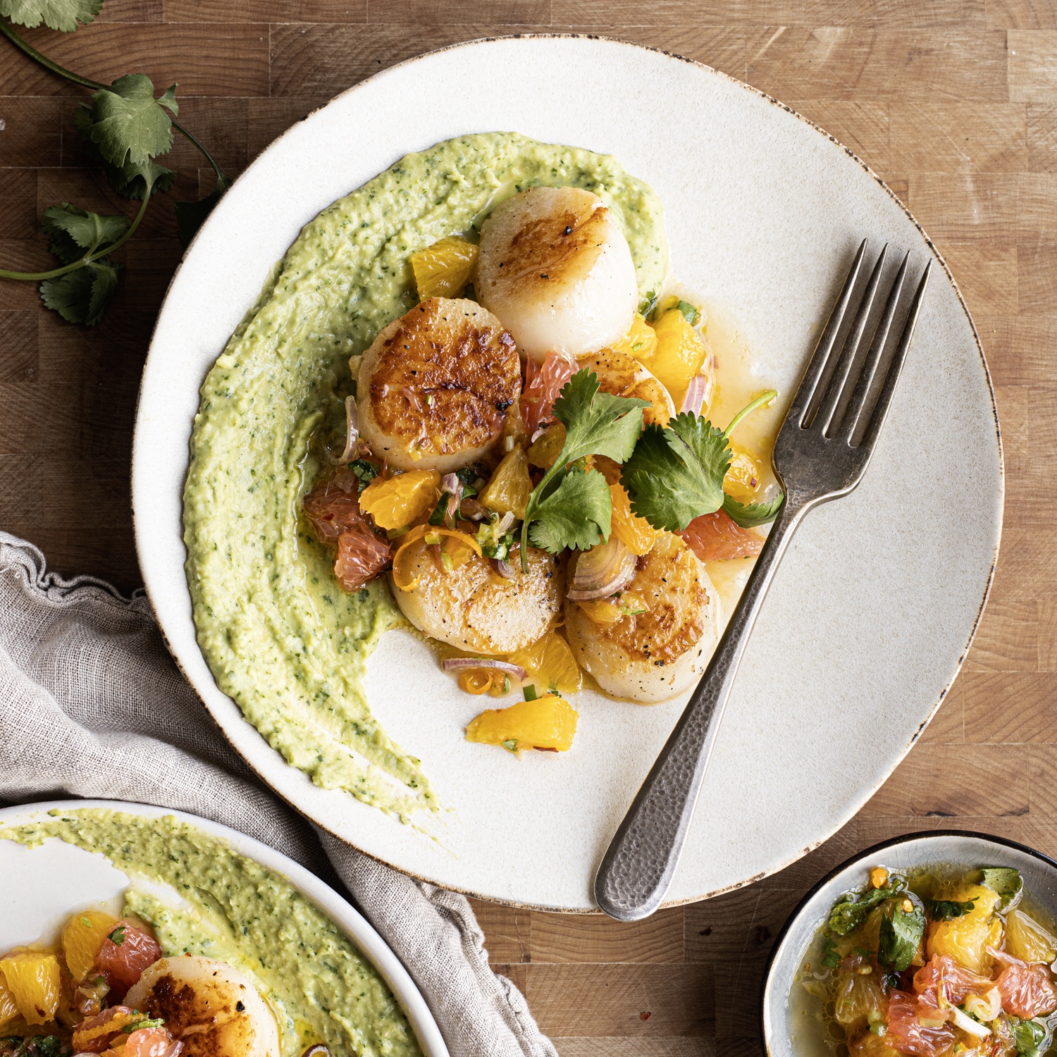 Grilled Scallops with Citrus Salsa