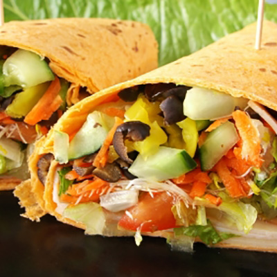 Pita à la salade grecque